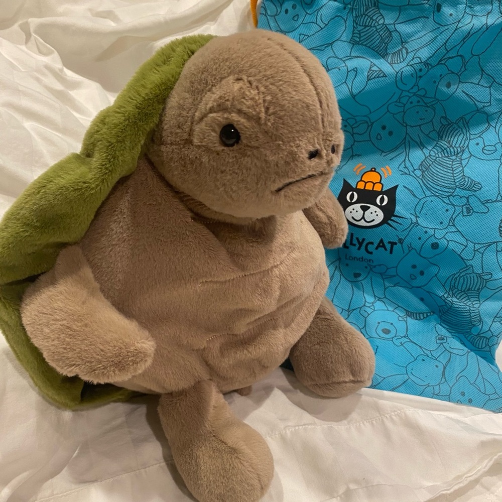 Jellycat Timmy Turtle Plush with Dust Bag